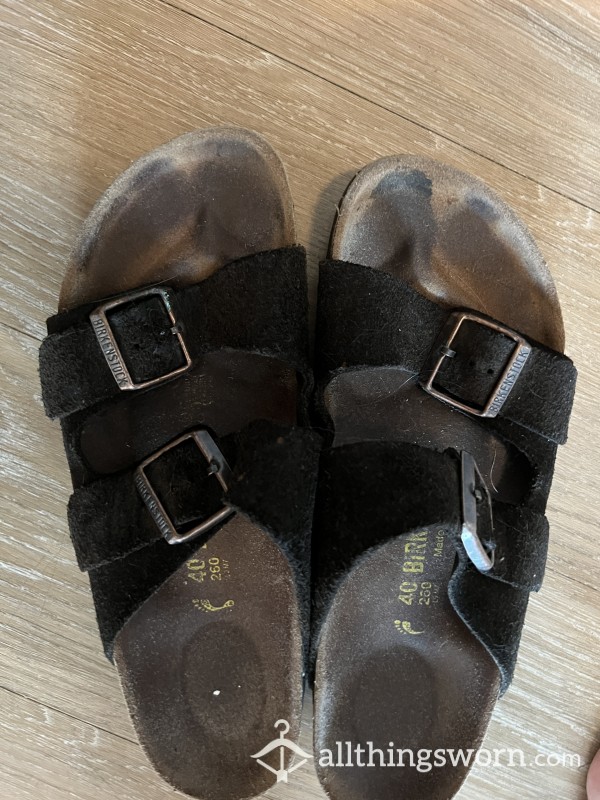 Well Worn Brown Birkenstocks