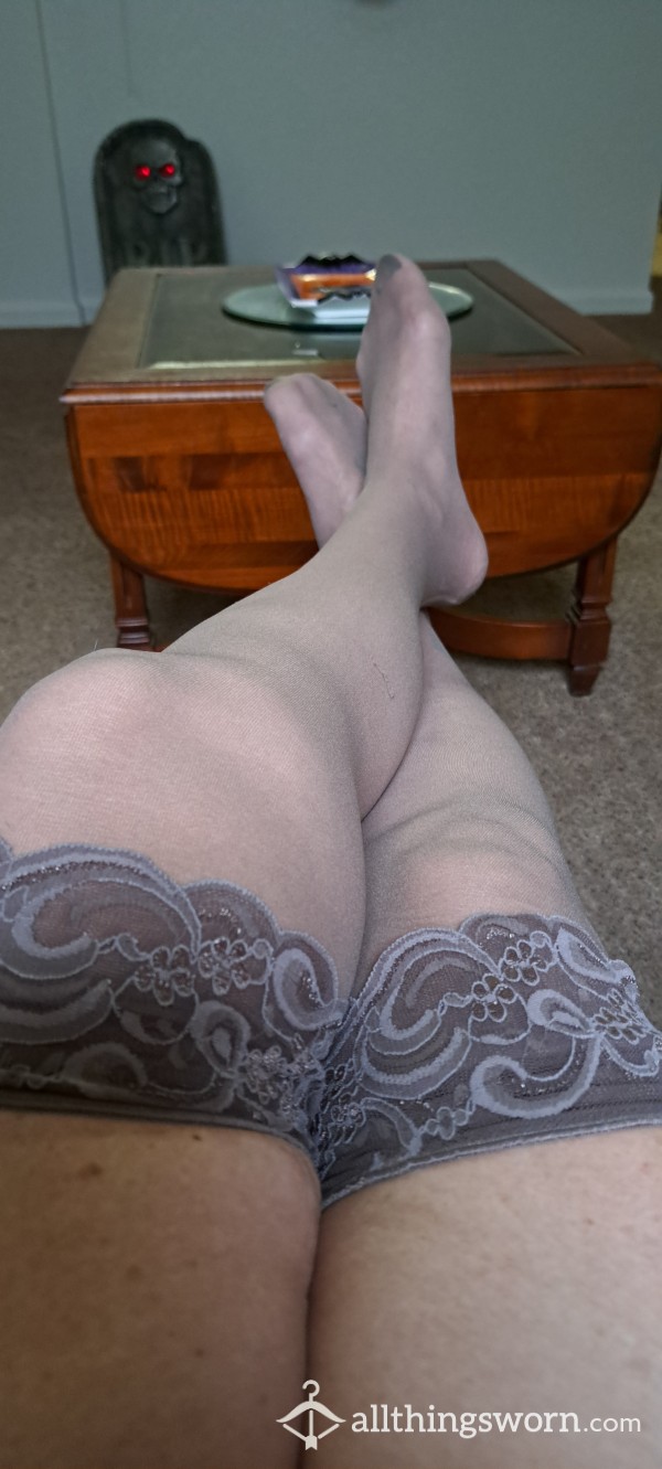 Well Worn Brown Thigh Highs