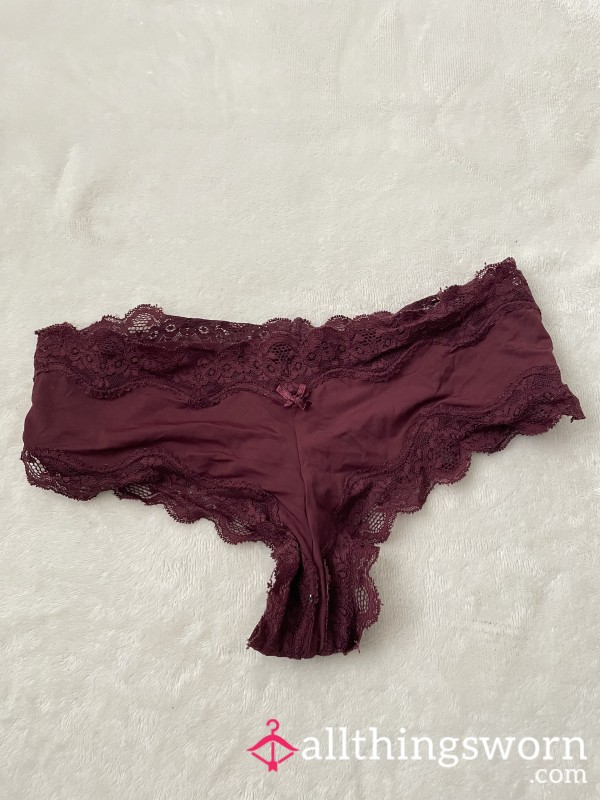 Lace Trim Brazilian Hipster Panties | 24HR Wear Included