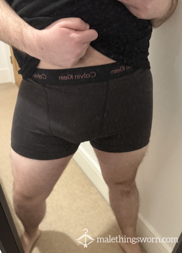 Well Worn Calvin Klein Boxers - Black