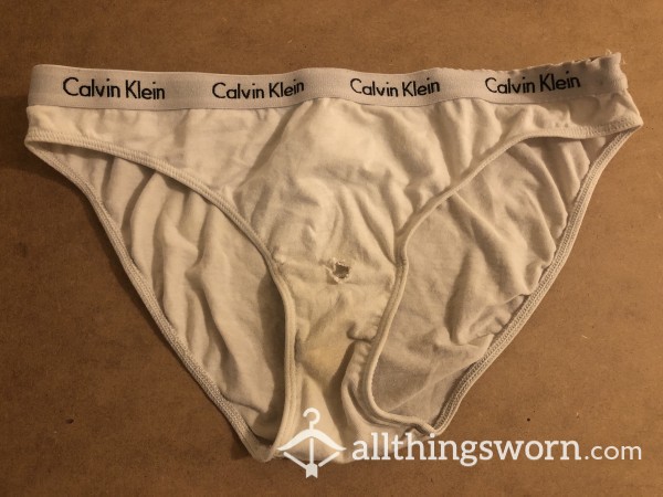 Well-worn Calvin Klein Panties With A Hole