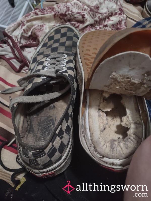 Well Worn Checkered Vans