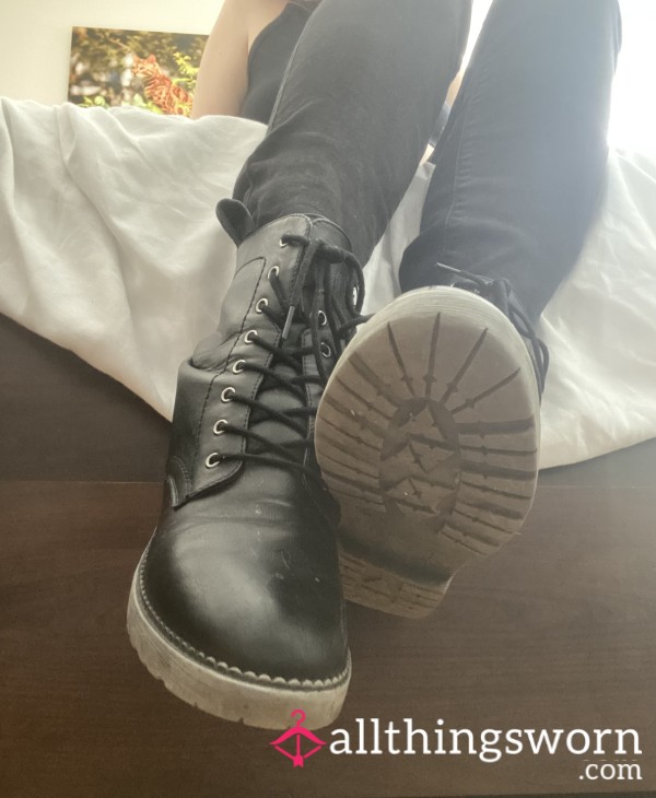 SOLD Well-worn Combat Boots