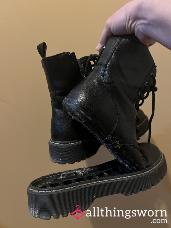 WELL-worn Combat Boots