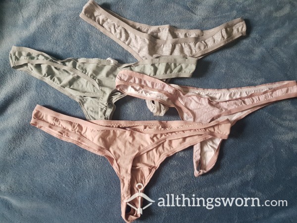 Well Worn Cotton Thongs