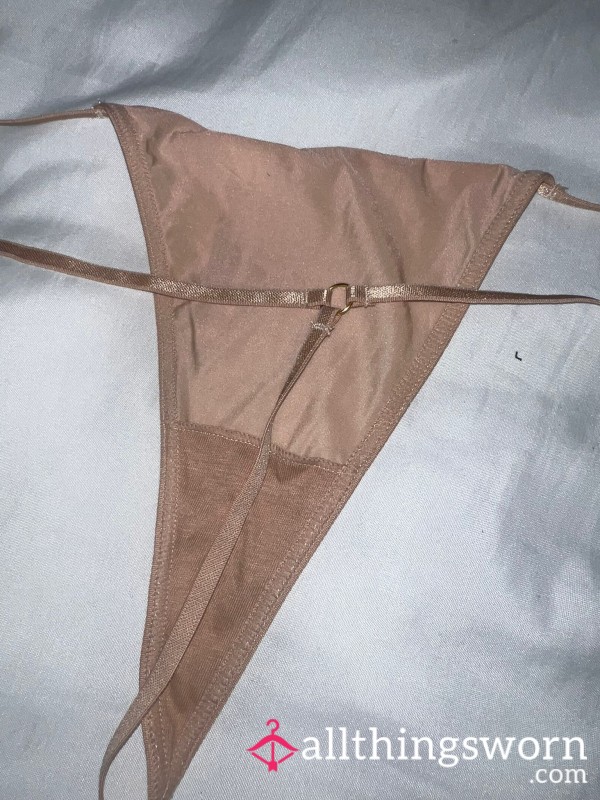 Well Worn C*mmy Beige G String 💦😈💋