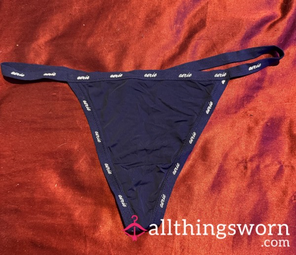 Well Worn Dark Blue Aerie G-string