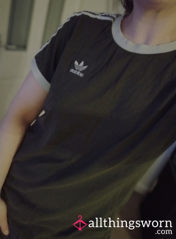 Well-worn Dark Green Adidas Top