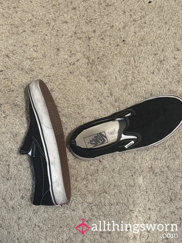 Well Worn Dirty Slip On Vans