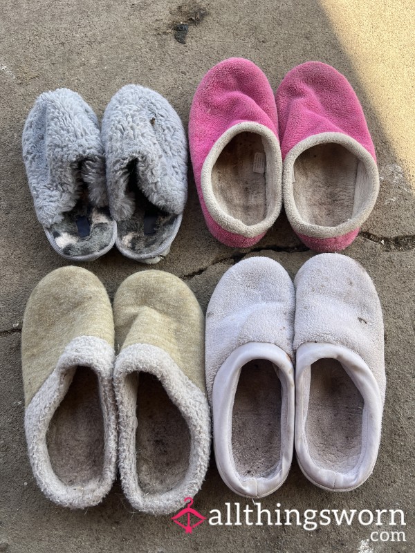 Well Worn Dirty Slippers Stinky Smelly Comes With Seven Day Wear Pick Your Pair