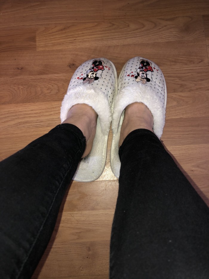 Well Worn Disney Slippers