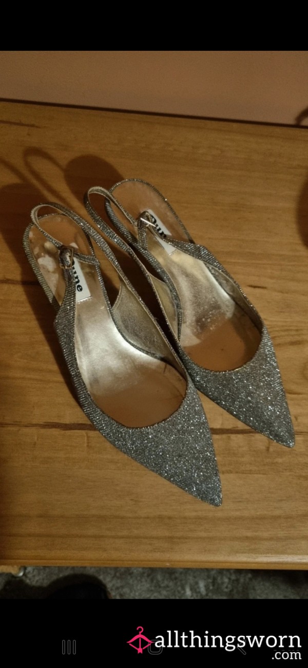 Well Worn Dune Silver Heels