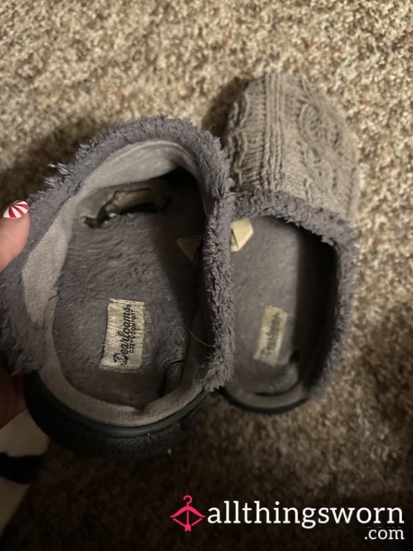 Well Worn Everyday House Slippers