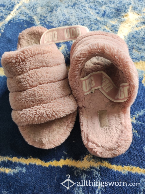 Well Worn Fluffy Slippers