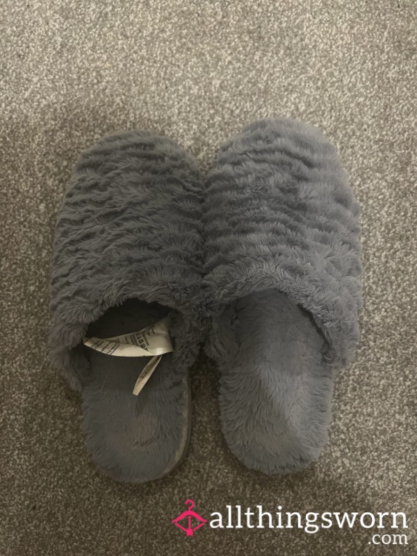 Well Worn Fluffy Slippers