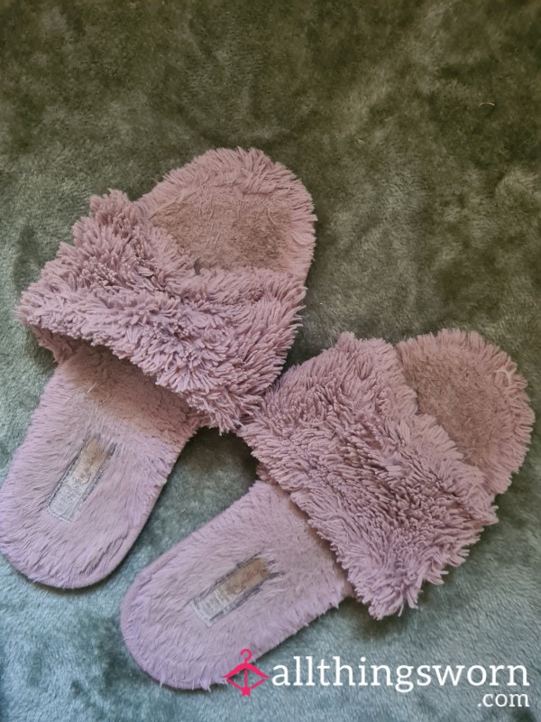 Well Worn Fluffy Slippers