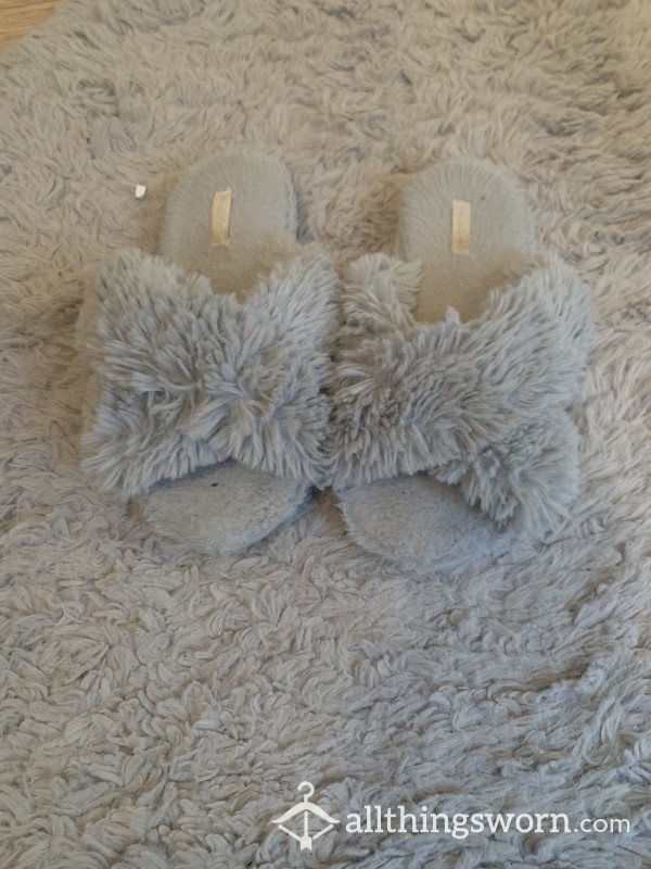 Well Worn Fluffy Slippers