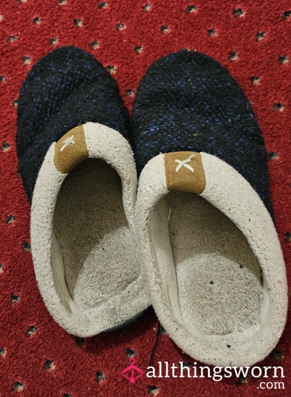 Well Worn Fuzzy Slippers