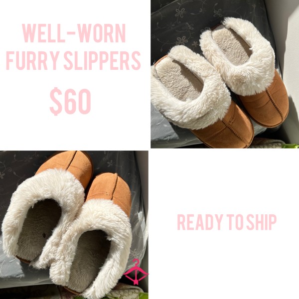 Well-worn Furry Slippers