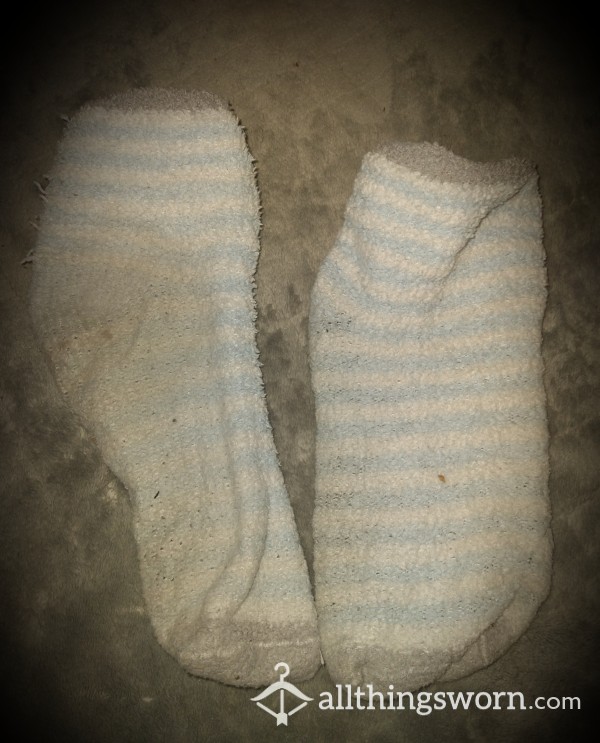 Well-worn Fuzzy Socks