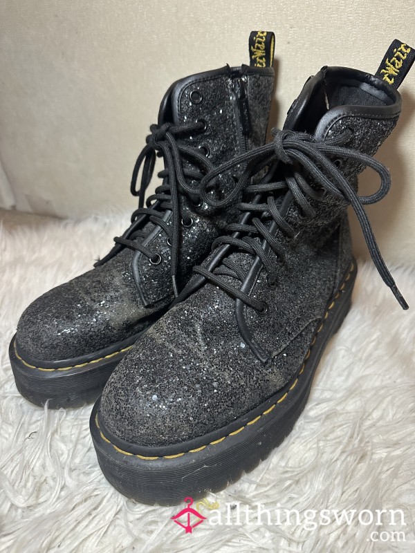 Well Worn Glitter Doc Marten Boots