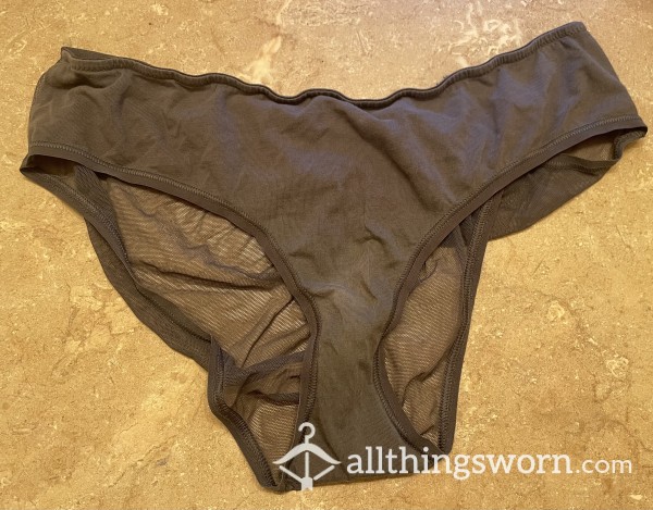 Well-worn Gray Soft Hiphugger Panties