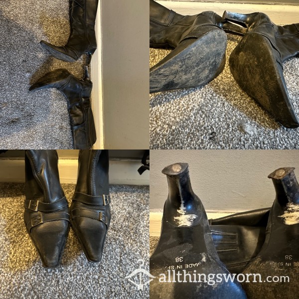 Well Worn Heeled Boots