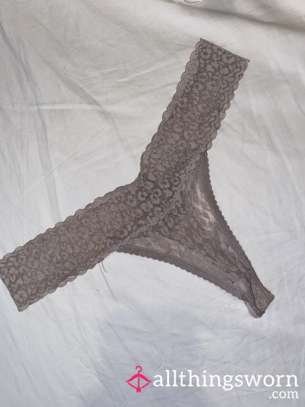 Well-worn Lace Thong