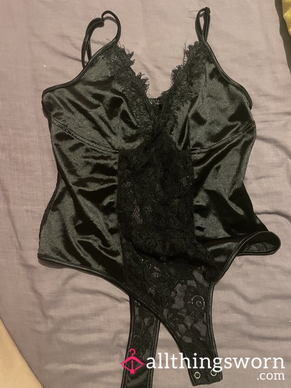 Well Worn Lingerie Silk And Lace Bodysuit