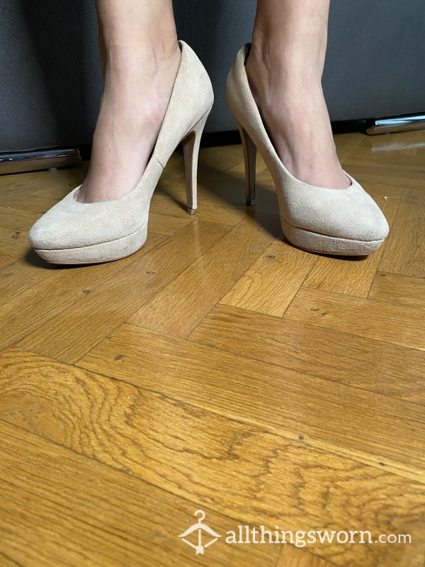 Well Worn Nude Heels