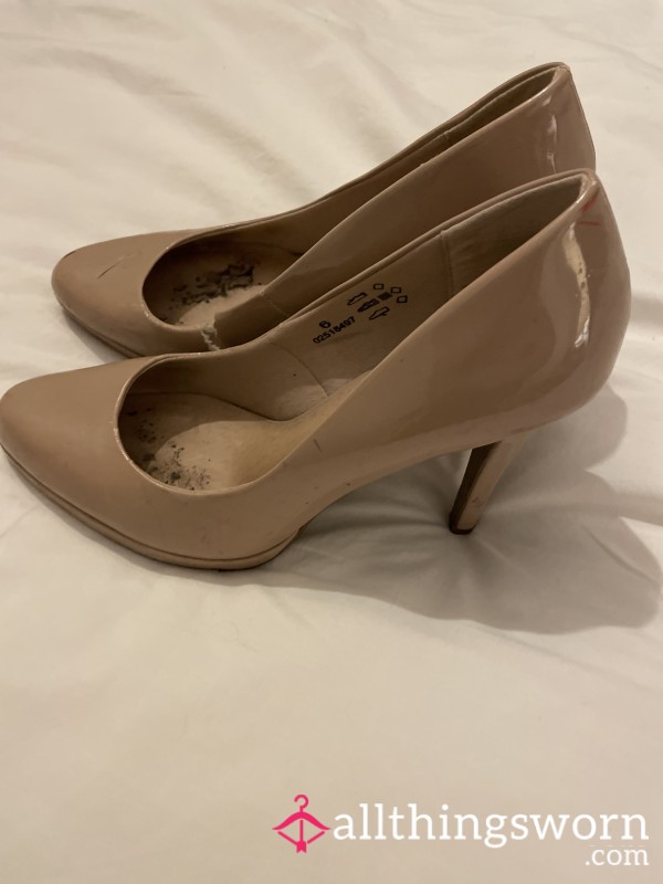 Well Worn Nude High Heels