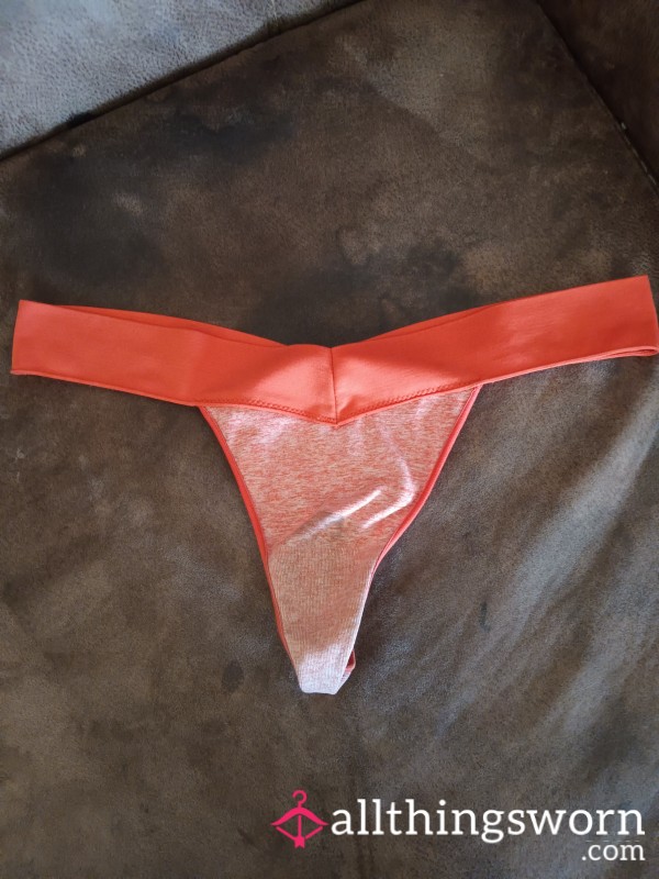 Well Worn Orange Thong