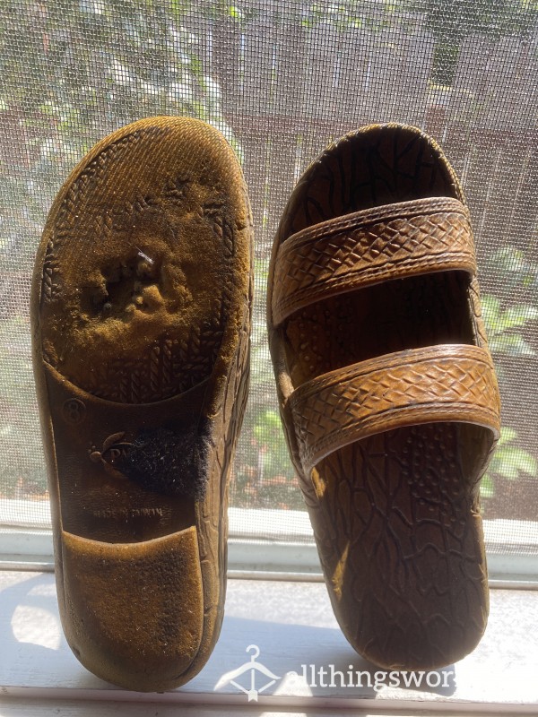 Well-worn Pali Sandals