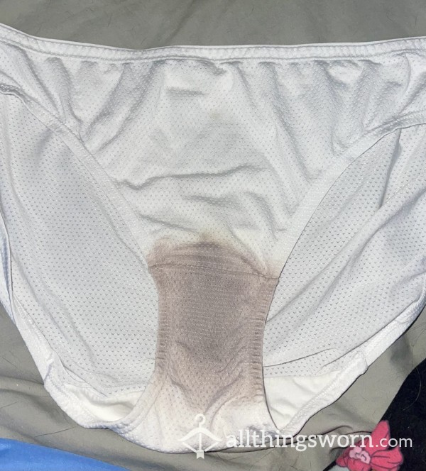 Well Worn White Panties