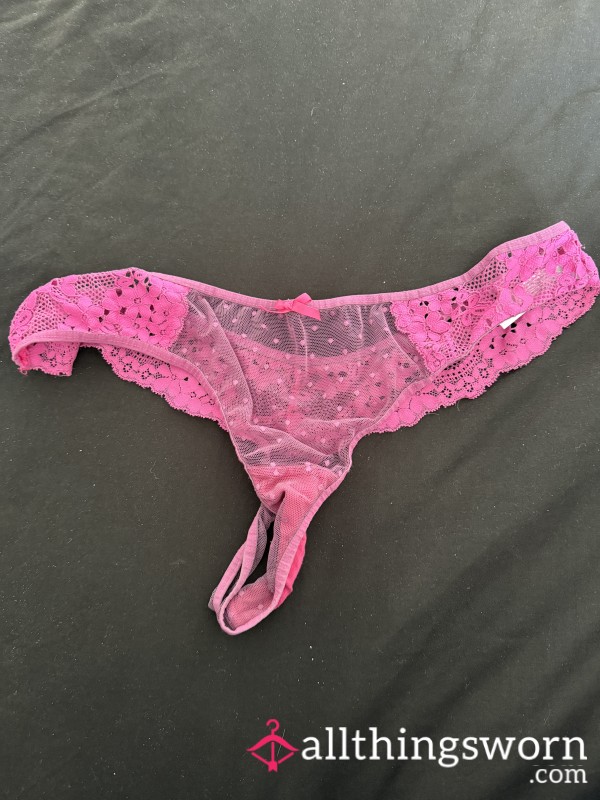 Well Worn Pink Thong