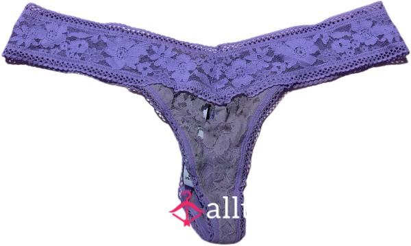 Well-Worn Purple Lace VS Thong