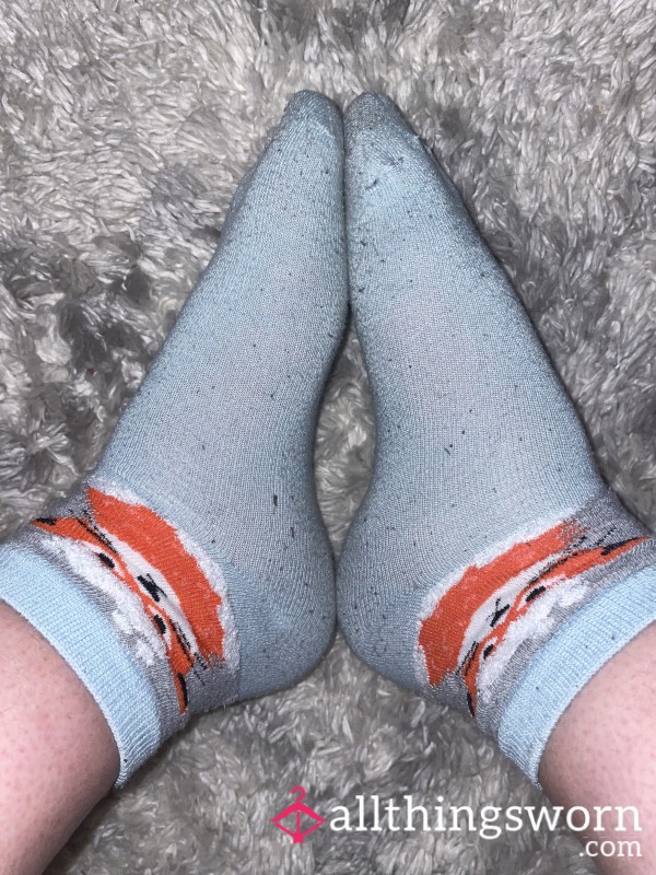 Well-worn Quarter Crew Fox Socks