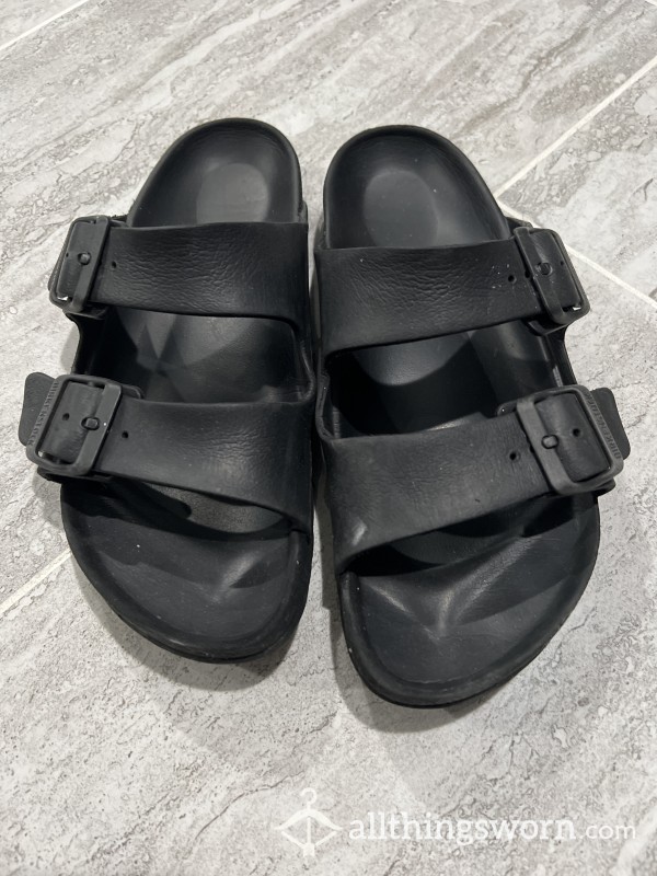 Well Worn Rubber Birkenstocks