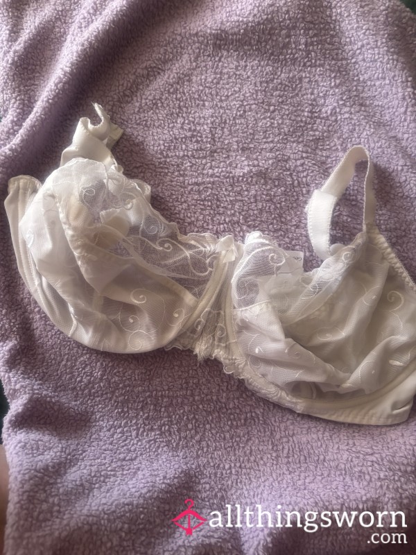 Well Worn See Through Bra Size 38G