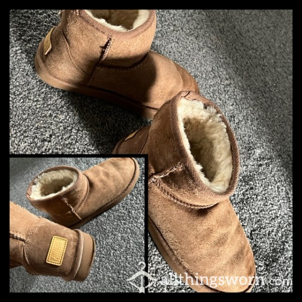 Well Worn Sheepskin Boots