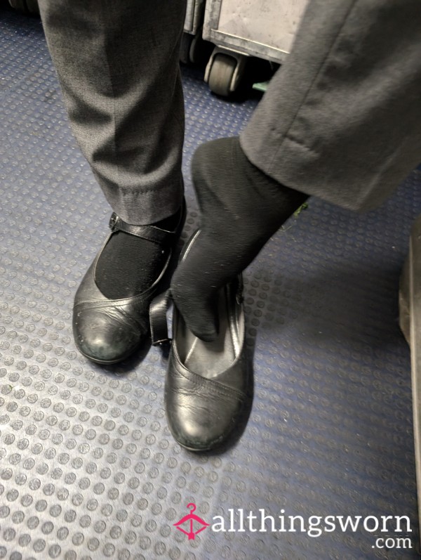 Well Worn Smelly Sweaty Sock Worn By A Petite Asian Flight Attendant