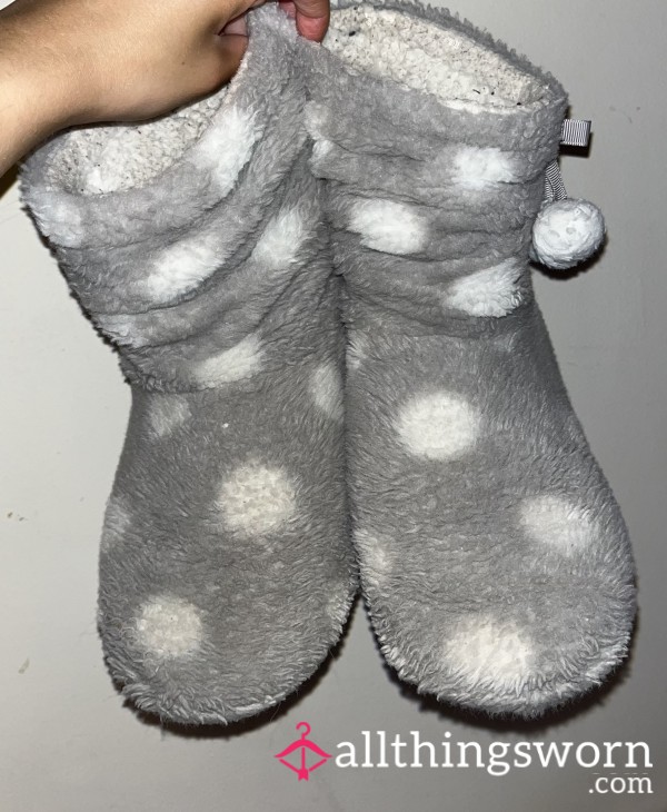 Well Worn Stinky Fluffy Boot Slippers