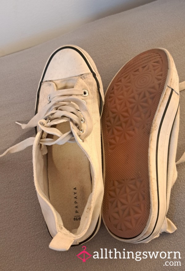 Well Worn, Stinky Lace Up Canvas Shoes