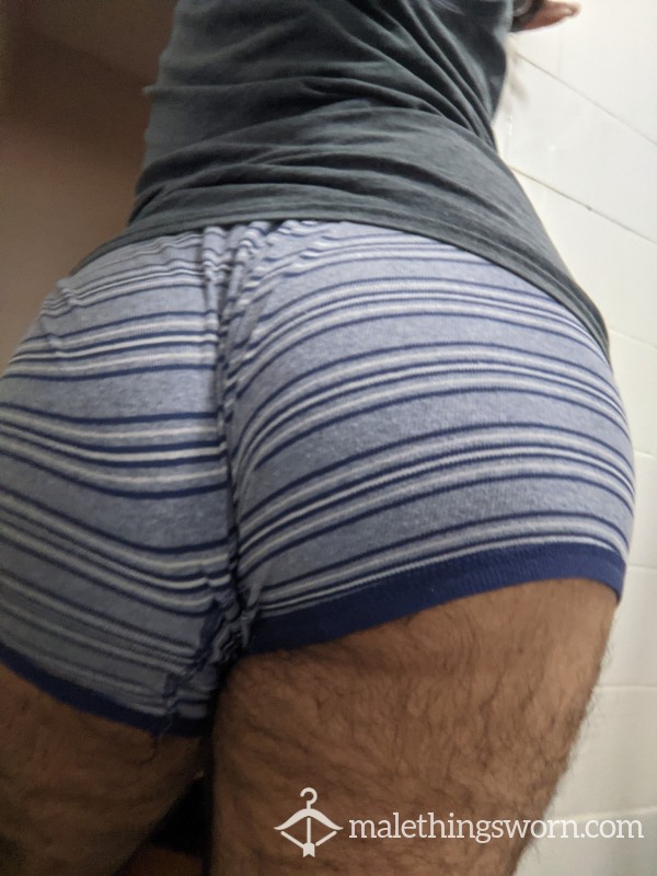 Well Worn Straight Latino Big A** Hanes Briefs