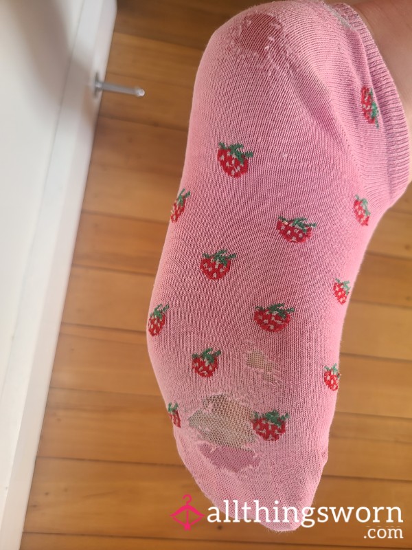 Well-worn Strawberry Gym Socks