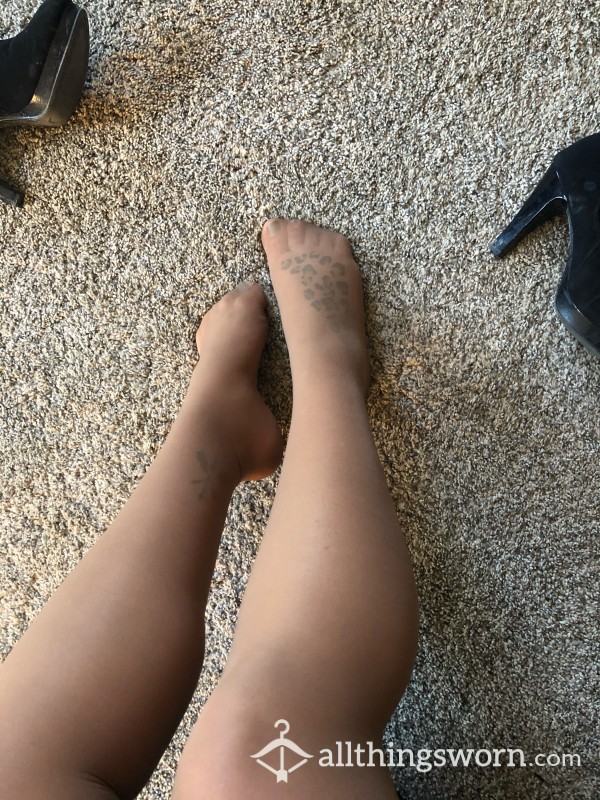 Well Worn Suntan Pantyhose