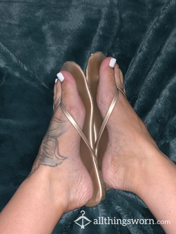 Well-Worn Thong Flip Flops