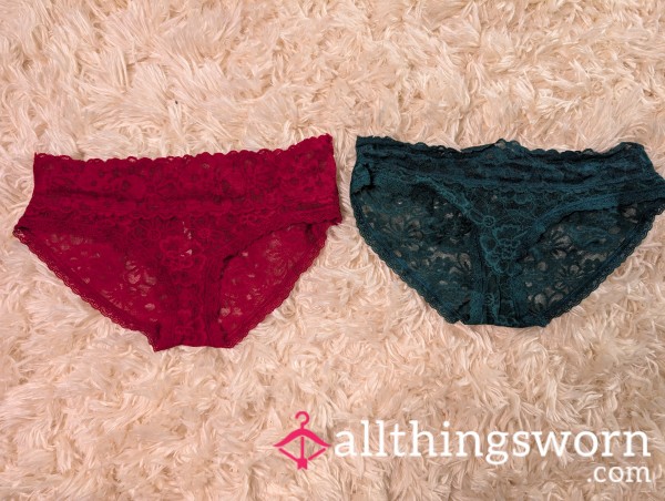 💚❤️Well-Worn: Victoria's Secret Full Lace Panties 💚❤️