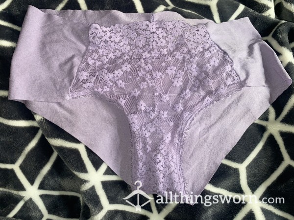 💜Well Worn VS No Show Cheeky Purple Panties💜