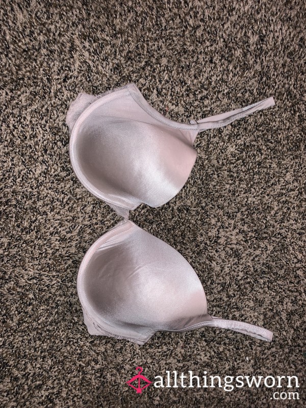 Well Worn White Bra <3